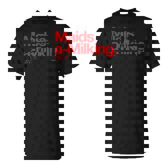 Maids A Milking Q 8 Minimalist 12 Days Of Christmas T-Shirt - Monsterry