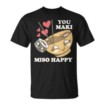 You Maki Miso Happy Sushi Kawaii Japan T-Shirt - Geschenkecke