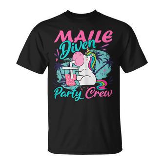 Malle Diven Party Crew Saufen T-Shirt - Geschenkecke