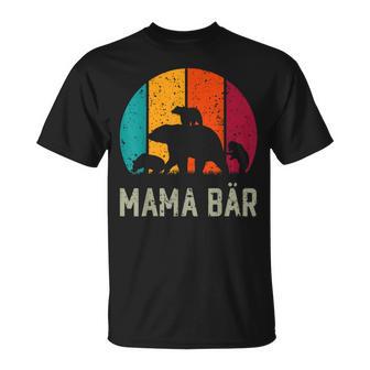 Mama Bear 3 Children Mother's Day Mother Women's T-Shirt - Geschenkecke