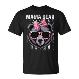 Mama Bear Face Sunglasses Mother Mother's Day T-Shirt - Monsterry