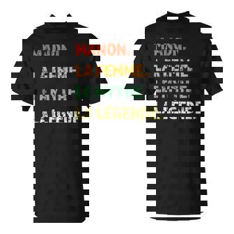 Manon La Le Mythe La Légende Drôle De Fille Cadeau T-Shirt - Cadeauxyz