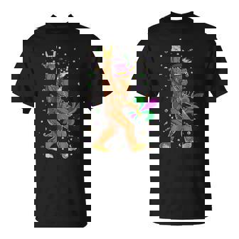 Mardi Gras Bigfoot Sasquatch Mardi Gras Men T-Shirt - Seseable