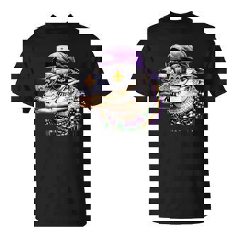 Mardigator Mardi Gras Alligator Costume Mardi Gras T-Shirt | Mazezy