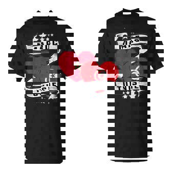 Maroc Tunisie Drapeau Et Coeur Racines Marocain Tunisien T-Shirt - Cadeauxyz
