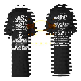 Marzo 2001 24 Años Hombre Cumpleaños Regalo Marzo 2001 Camiseta unisex - Regaloses