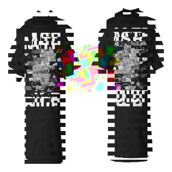 Master Builder Heart Block Brick Building Valentines Day Boy T-Shirt | Seseable UK