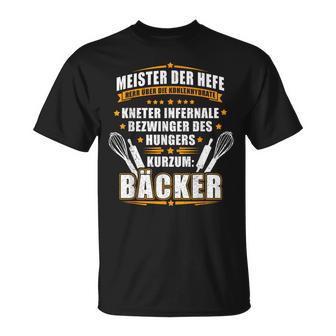 Master Of The Yeast And Mr Over The Carbohydrates Bakers T-Shirt - Geschenkecke