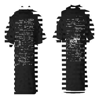 Mastering Essential Calculus Formulas Math Genius Teacher T-Shirt - Monsterry