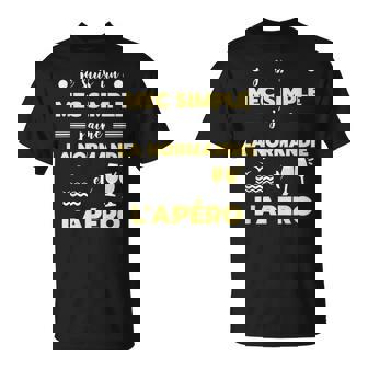 Mec Simple Normandie Apero Humour Normand Homme Drole T-Shirt - Cadeauxyz