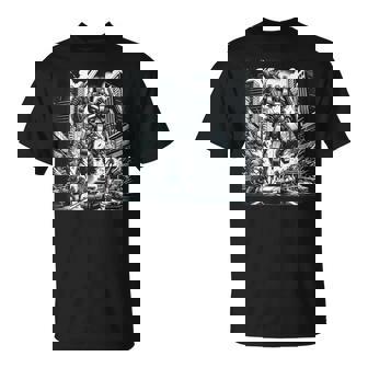 Mech Assault Futuristic Urban Warfare Mech Battle Art Tank Top T-Shirt - Monsterry