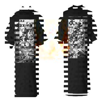 Mech Assault Futuristic Urban Warfare Japanese Battle Art Tank Top T-Shirt - Monsterry