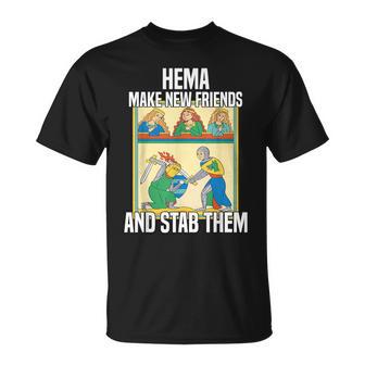 Medieval Sword Fighting Traditions And Tournaments Hema T-Shirt - Geschenkecke