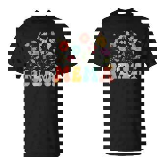 Mema For Grandma Wildflower Floral Women T-Shirt | Seseable FR