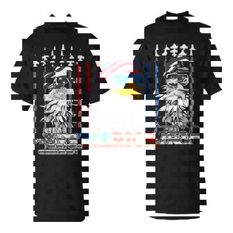 Merica 4th Of July Eagle Mullet USA Flag Patriotic Eagle T-Shirt - Monsterry