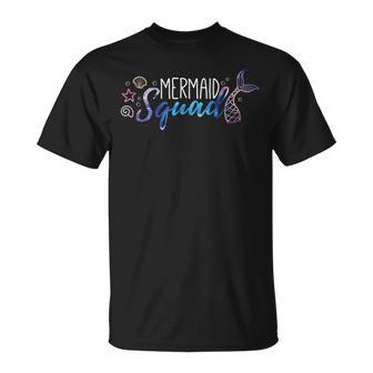 Mermaid Squad Mermaid Girls Birthday Party T-Shirt - Geschenkecke