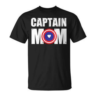 Mesdames Super Captain Mom Mama Superhero Superheroine T-Shirt - Cadeauxyz