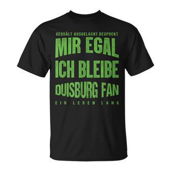 Mir Egal Ich Bleibe Duisburg Fan Football Fan T-Shirt - Geschenkecke