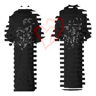 Moléculas De Oxitocina Corazón Amor Día De Sanalentín Ciencia Químico Camiseta unisex - Regaloses