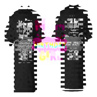 Mom Of The Birthday Girl Family Pig Party Decorations T-Shirt - Monsterry