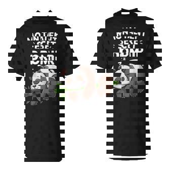 Mon Talent Secret Dormir Panda Dormeur Flemme Sieste Humour T-Shirt - Cadeauxyz