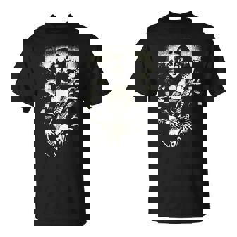 Mona Lisa Rock Music Band Concierto Festival Guitarra Eléctrica Camiseta unisex - Regaloses