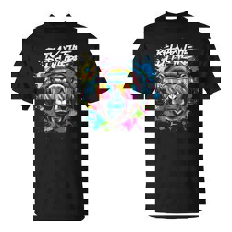 Monkey Dj Geschenk Affe Mit Kopfhörer Party Konzert Natur T-Shirt - Geschenkecke
