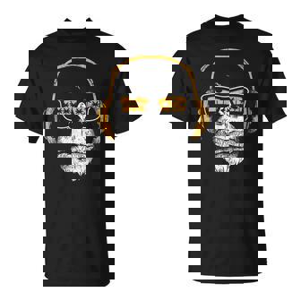 Mono Con Auriculares De Dj Y Gafas De Sol Mono Camiseta unisex - Regaloses