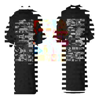 Mono Frontprint Arte Gráfico Animal Obra De Arte Monkey Camiseta unisex - Regaloses