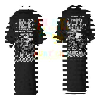 In My Monster Trucks Aunt Era Groovy Family Matching T-Shirt - Thegiftio UK