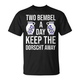 Mostkrug Abbelwoi Jug Bembel Frankfurt Äppler T-Shirt - Geschenkecke