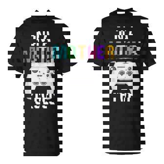 On A Mother Level Up Gamer Mom Retro Controller T-Shirt - Thegiftio UK