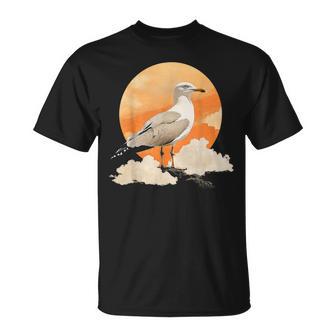 Motif Mouette Et Mouette T-Shirt - Cadeauxyz