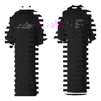 Motorcycle Heartbeat Sportbike Crotch Rocket Premium T-Shirt - Monsterry