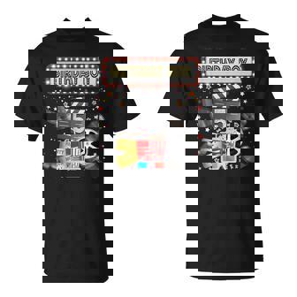 Movie Night Birthday Party Pajama Slumber Popcorn Cinema T-Shirt - Monsterry