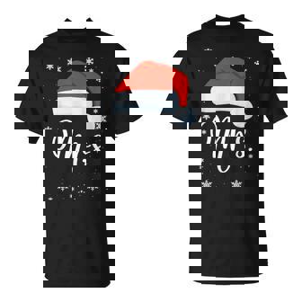 Mr And Mrs Claus Couples Matching Christmas Pajamas Santa T-Shirt - Monsterry