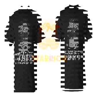 Ms Warrior Messy Bun Multiple Sclerosis Awareness T-Shirt | Seseable CA