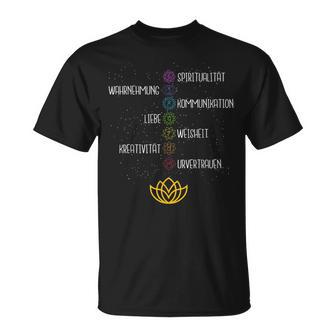 Namaste Yoga 7 Chakras Meditation S T-Shirt - Geschenkecke