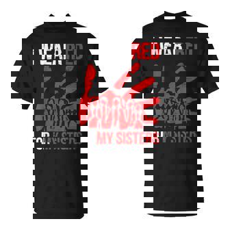 Native America Mmiw Awareness I Wear Red For Sister T-Shirt | Seseable CA