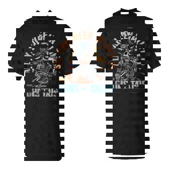 All You Need In Life Is Guns And Tacos Retro Skeleton Tank Top T-Shirt - Monsterry