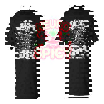 Neurospicy Neurodivergent Adhd Asd Autism Cat Lover T-Shirt - Monsterry