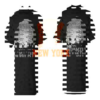 New York Retro Baseball Lover Met At Game Day T-Shirt - Thegiftio UK