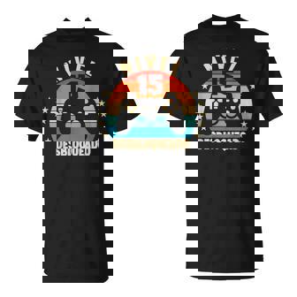 Nivel 15 Desbloqueado Gamer 15 Años 2007 Divertido Chico Camiseta unisex - Regaloses
