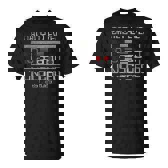 Nivel De Papá Desbloqueado 2025 Nivelado Hasta Papá Futuro Jugador Papá Camiseta unisex - Regaloses