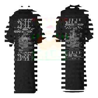 No Lift No Santa Claus Ugly Christmas Gym Workout X-Mas T-Shirt - Monsterry