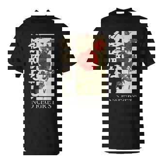 No Regrets Rose In Red Rose Sad Aesthetic Grunge T-Shirt - Monsterry
