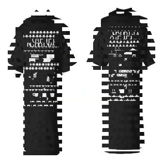 Noche Buena Hispanic Christmas Eve Sweater Look T-Shirt - Monsterry