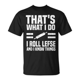 Norwegian Lefse s Norway Flatbread Lovers -Adults Short Sleeve Lefse Rolling Outfit Lefse Making Humor T-Shirt T-Shirt - Monsterry