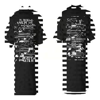 Nunca Puedes Tener Demasiadas Guitarras Músicos Divertidos Camiseta unisex - Regaloses