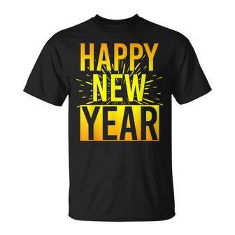 Nye New Year's Eve Party Confetti Fireworks Happy New Year T-Shirt - Geschenkecke